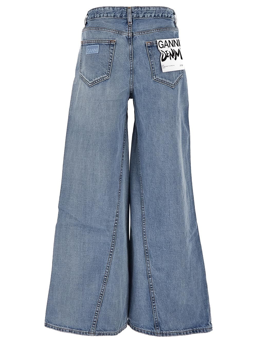パンツ GANNI Future Denim Wide Jeans Ganni Wide Leg Jeans GANNI