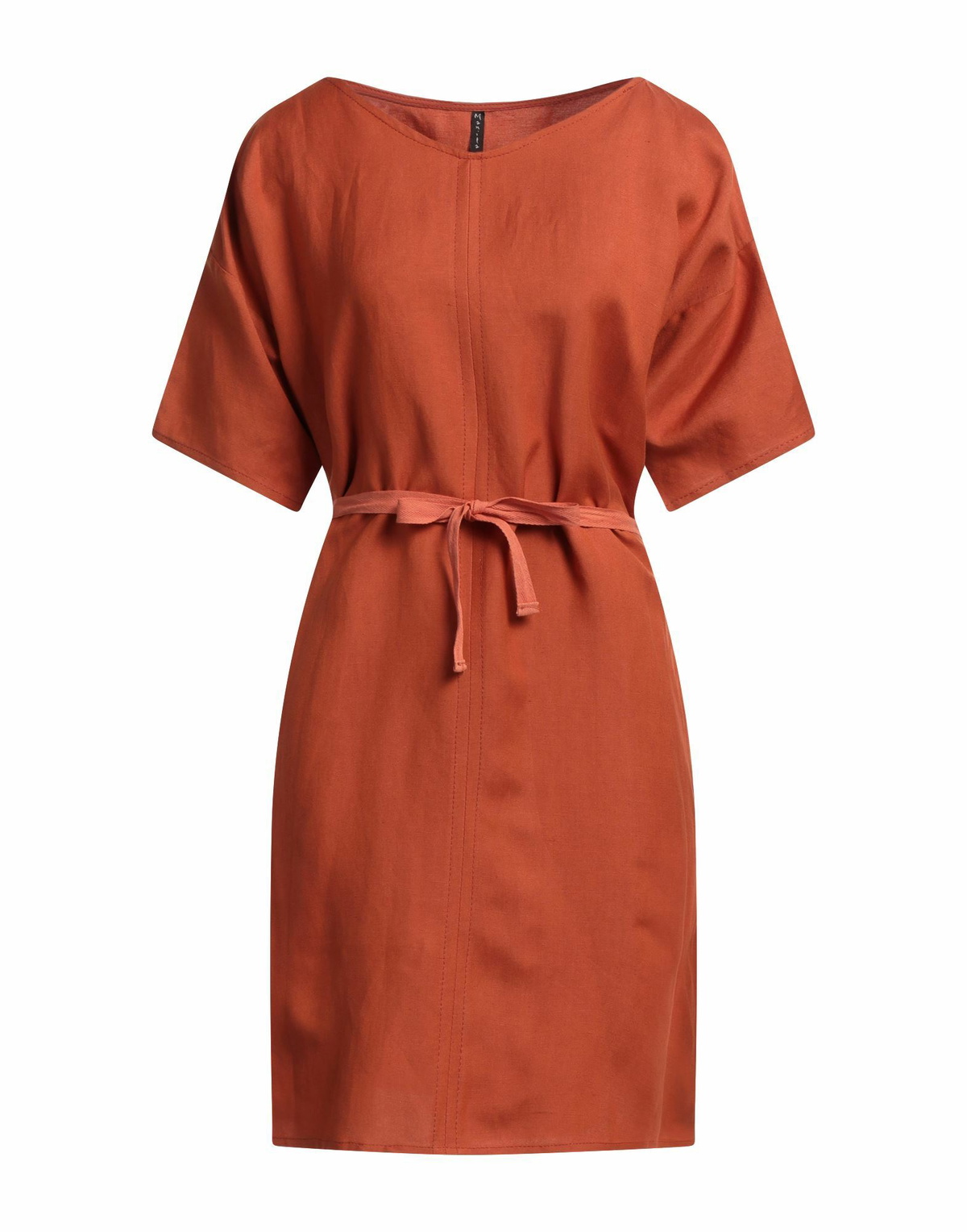 Manila Grace Womens Mini dress Rust
