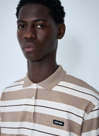 Miu Miu Striped Polo Shirt