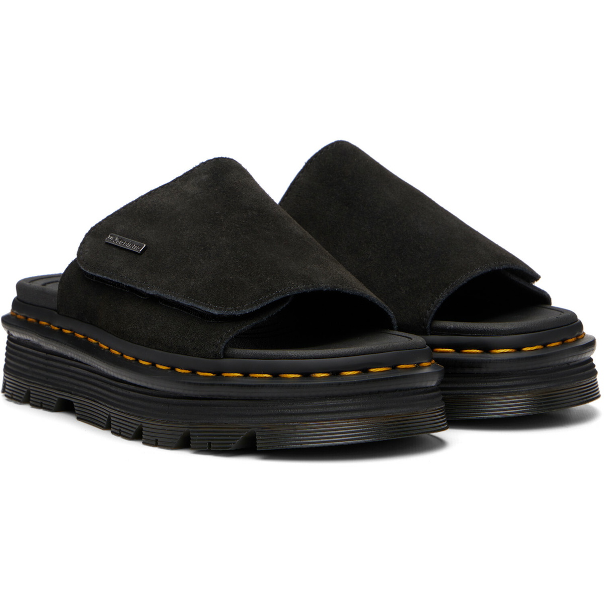 Dr. Martens Black Zebzag Sandals