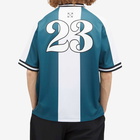 Off-White Men's Tiger 23 Soccer T-Shirt in Dark Storm