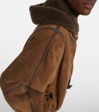 Isabel Marant Amiel leather-trimmed suede jacket