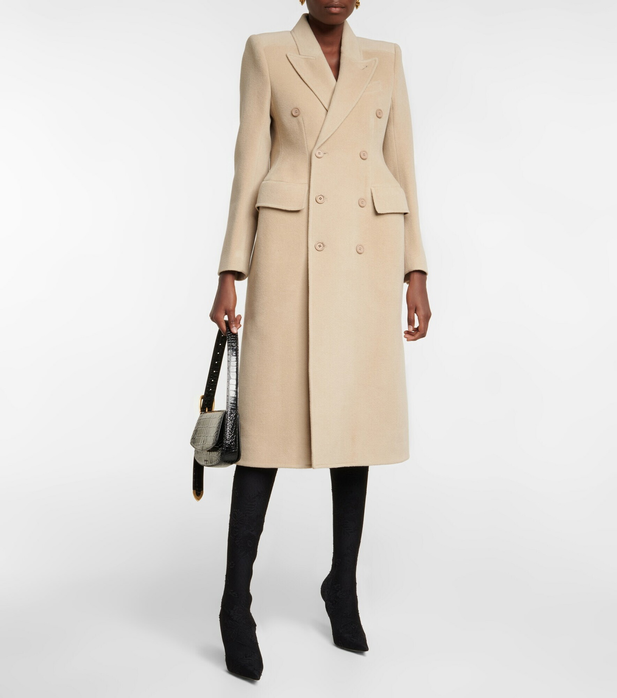 ジャケット・アウター BALENCIAGA 22AW Alpaca Boxy Coat BALENCIAGA - BALENCIAGA バレンシアガ 22AW Brushed Alpaca