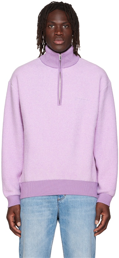 Photo: Jacquemus Purple 'La Maille Berger' Sweater
