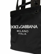 DOLCE & GABBANA - Rubberized Logo Nylon Tote Bag