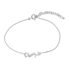 Saint Laurent Silver Monogram Bracelet