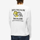 Human Made Men's Long Sleeve Tiger T-Shirt in White