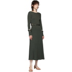 Dion Lee Green Ribbed Braided Long Dress