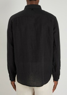 Rag & Bone Finch Linen-blend Shirt Black