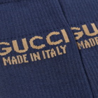 Gucci Men's Logo Socks in Navy