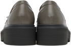 Marni Gray Piercing Loafers