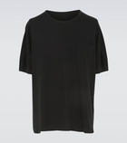 Saint Laurent - Logo cotton and linen T-shirt