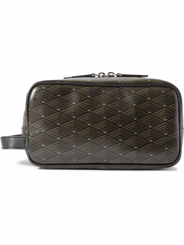 Photo: Métier - From Dusk Till Dawn Printed Leather-Trimmed Canvas Wash Bag