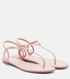 Aquazzura Almost Bare leather thong sandals