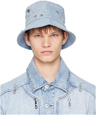 Feng Chen Wang Blue Decorated Bucket Hat