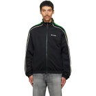 Palm Angels Black Classic Logo Vintage Track Jacket