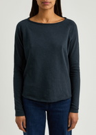 American Vintage Sonoma Slubbed Cotton top Navy