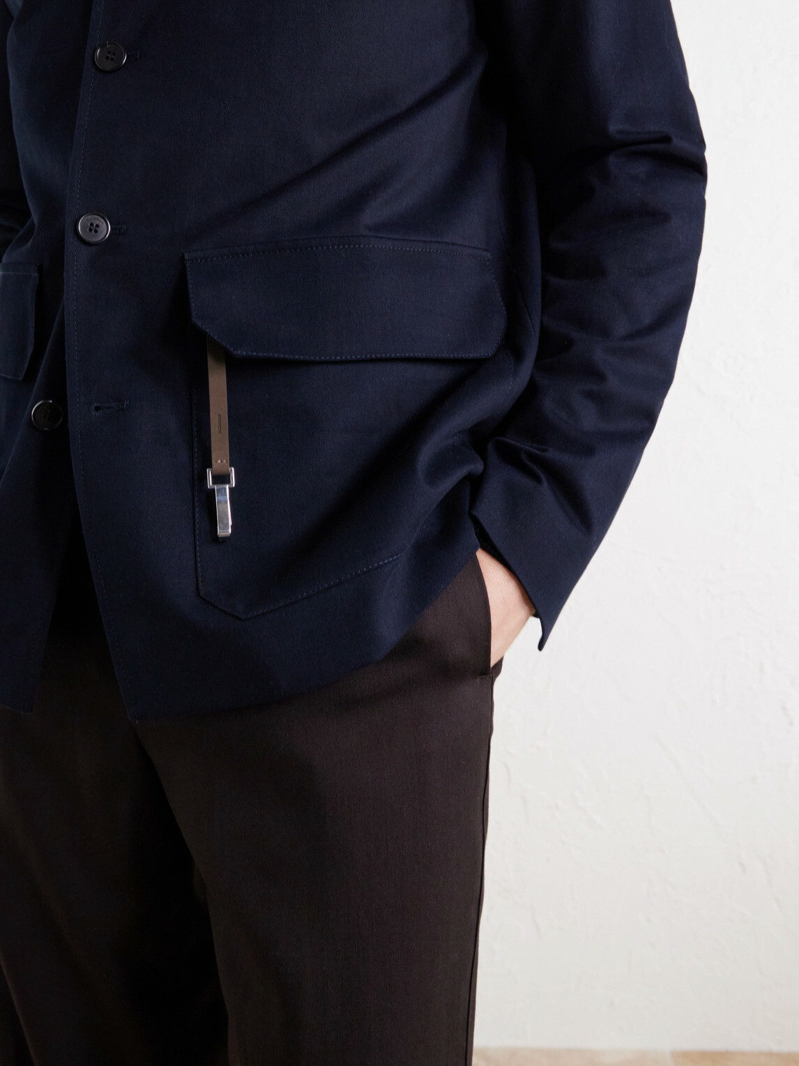 Slowear - Cotton and Cashmere-Blend Gabardine Blouson Jacket - Blue