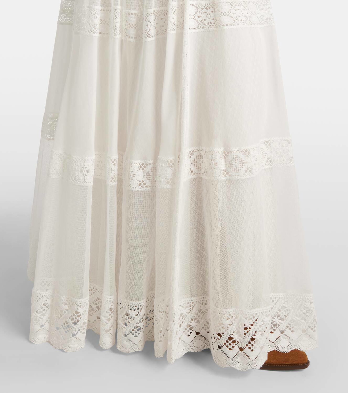 Ralph Lauren Collection Malti cotton and silk maxi skirt