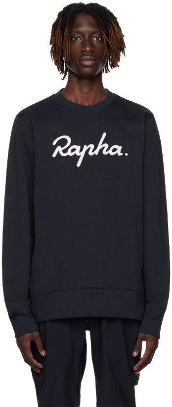 Photo: Rapha Black Embroidered Sweatshirt