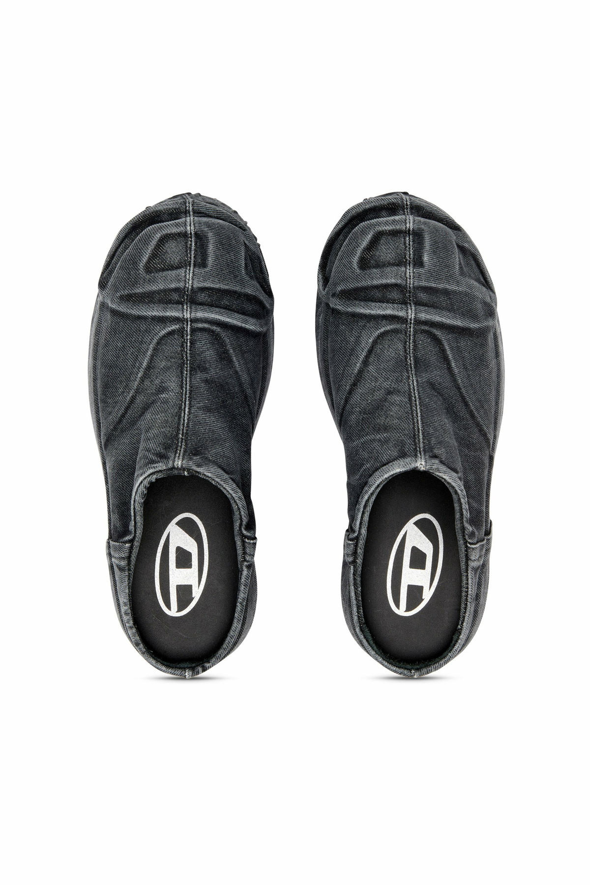 Diesel D-Hammer-Low-cut denim boots with Oval D toe guard - Boots