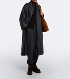 Yves Salomon Shearling-lined suede lace-up boots