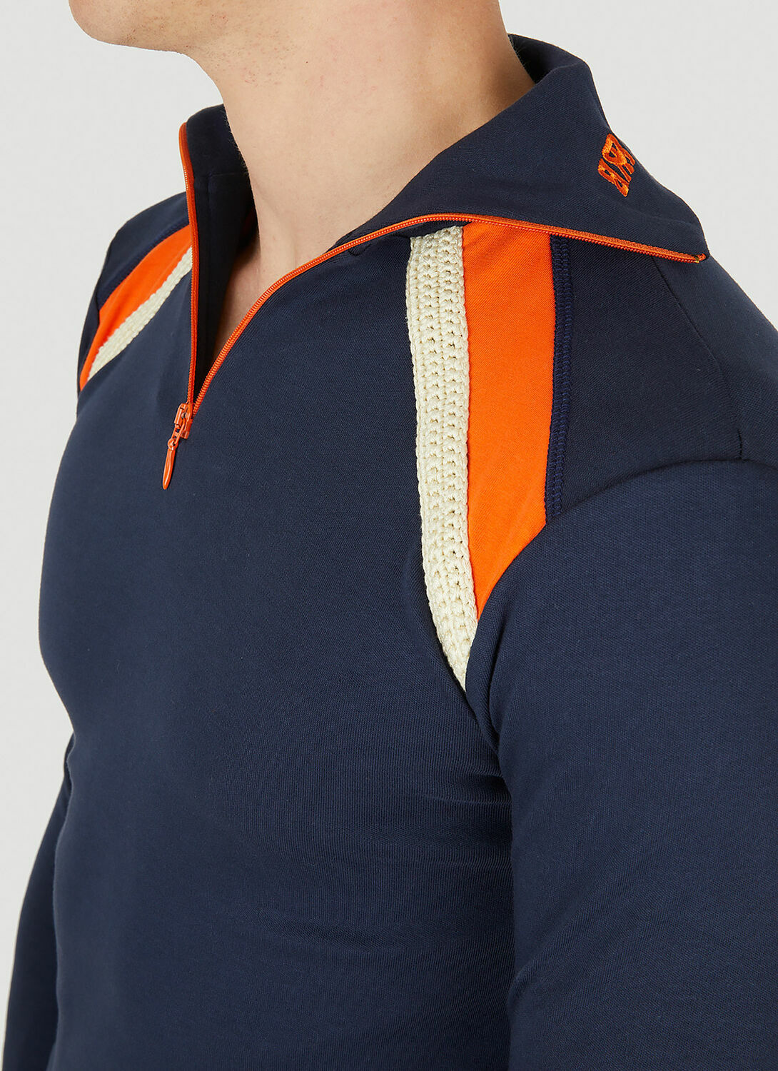 Wales Bonner Jazz Half Zip Top Wales Bonner