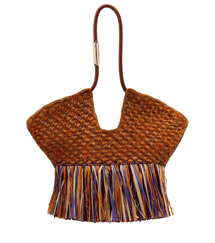 Photo: Zimmermann Goldentime Medium raffia tote bag