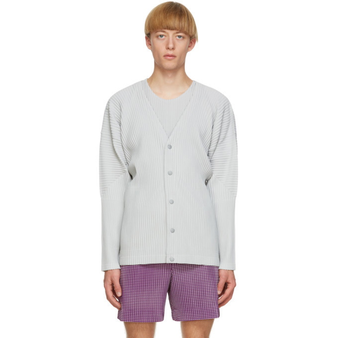 Photo: Homme Plisse Issey Miyake Grey Basics Cardigan