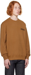 ZEGNA Brown Bonded Sweatshirt