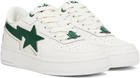 BAPE White & Green 'BAPE' STA Icon #1 Sneakers