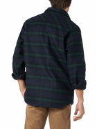 MC2 Saint Barth Man Wooly Tartan Overshirt With Pockets And Patches