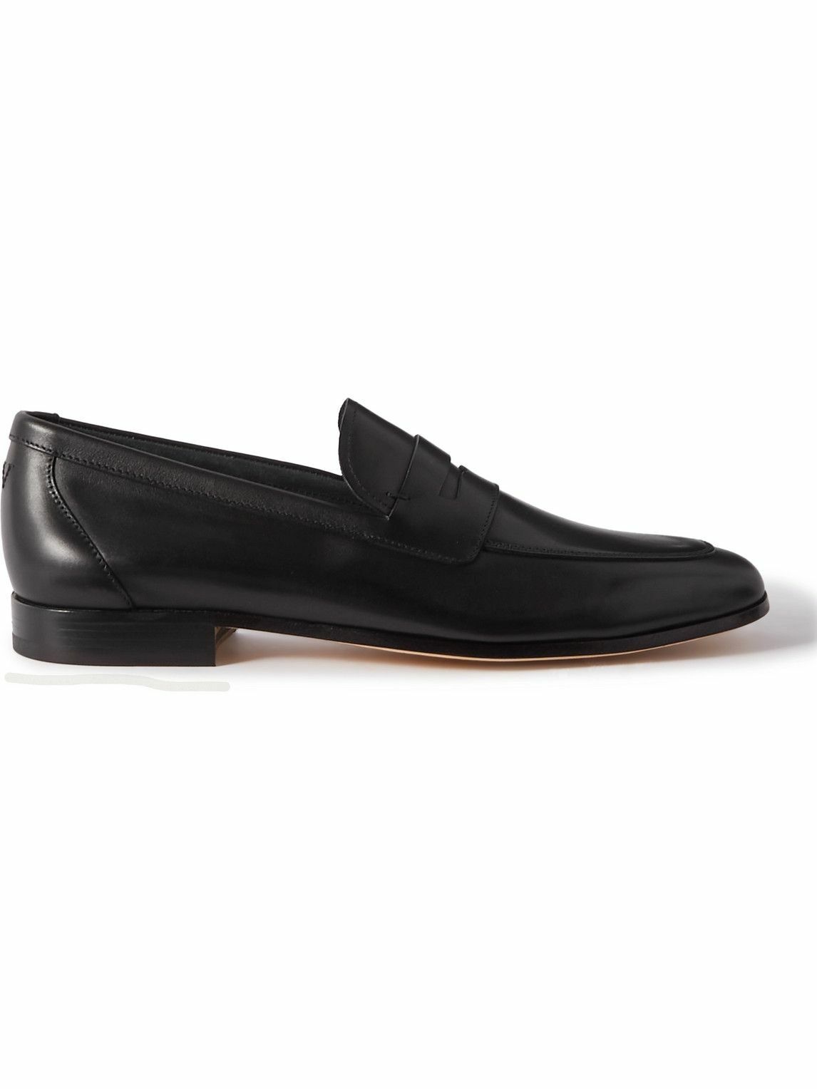 Photo: J.M. Weston - Woogie Leather Penny Loafers - Black