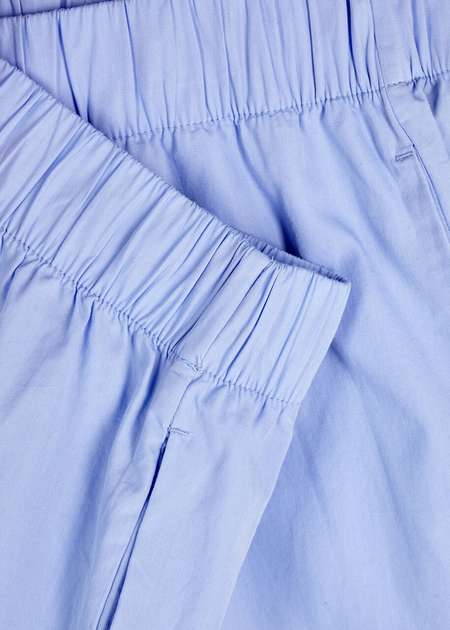 Tekla Unisex Poplin Pyjama Trousers Light Blue