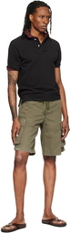 Raimundo Langlois Khaki Double Fly Cargo Shorts