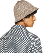 Needles Beige Leopard Jacquard Bucket Hat