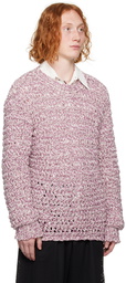 Dries Van Noten Purple Marled Sweater