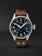 IWC Schaffhausen - Big Pilot's Le Petit Prince Edition Automatic 46.2mm Stainless Steel and Leather Watch, Ref. No. IW501002