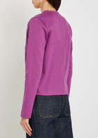 Flore Flore Poppy Cotton Cardigan Purple