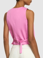 THE ANDAMANE Pauline Cotton Satin Vest