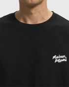 Maison Kitsune HANDWRITING OVERSIZE TEE Black Mens Shortsleefe