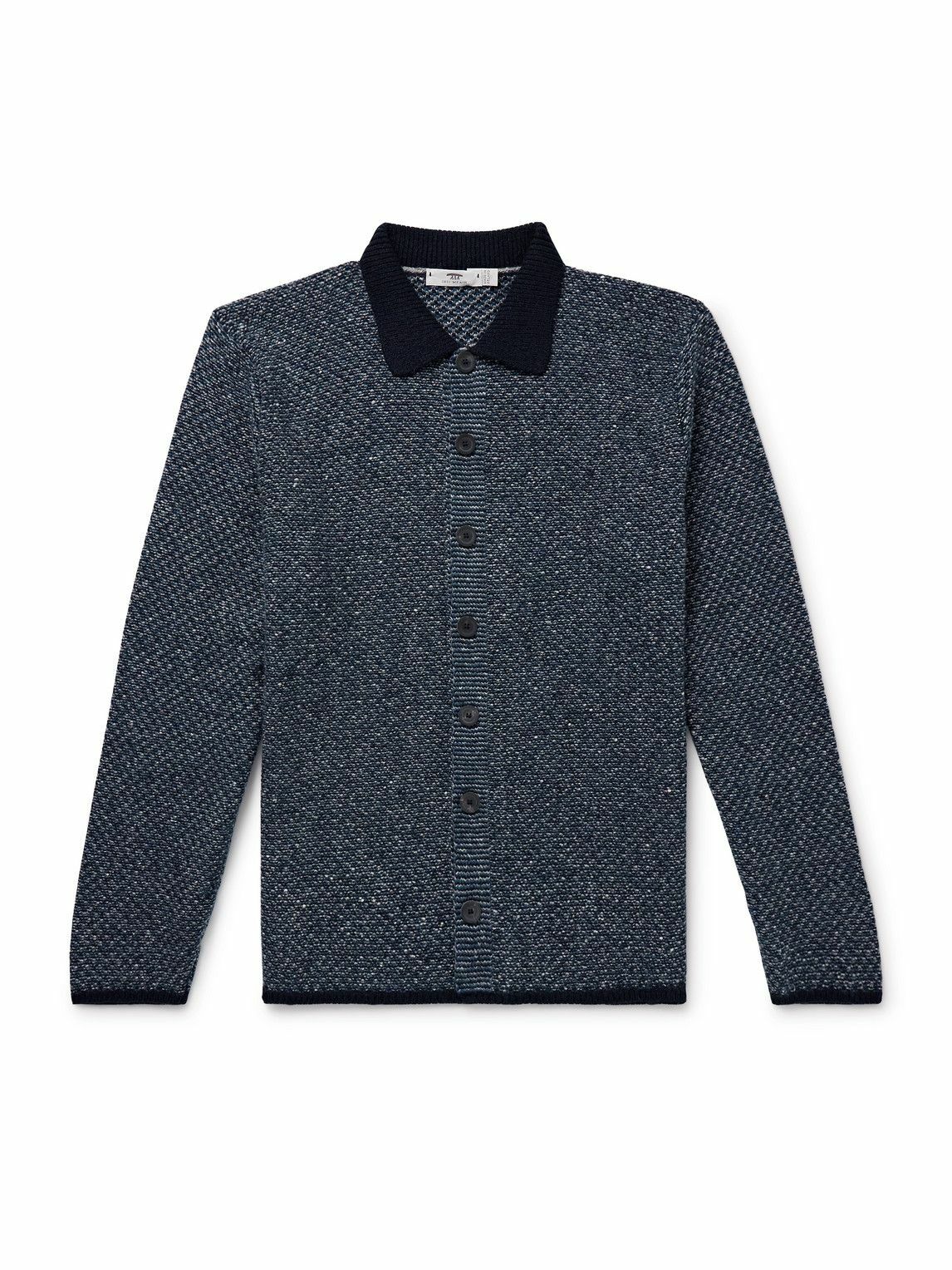 Inis Meáin - Donegal Merino Wool and Cashmere-Blend Shirt Jacket - Blue