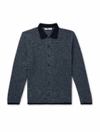 Inis Meáin - Donegal Merino Wool and Cashmere-Blend Shirt Jacket - Blue