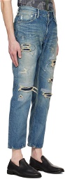 FDMTL Blue Slim-Fit Jeans