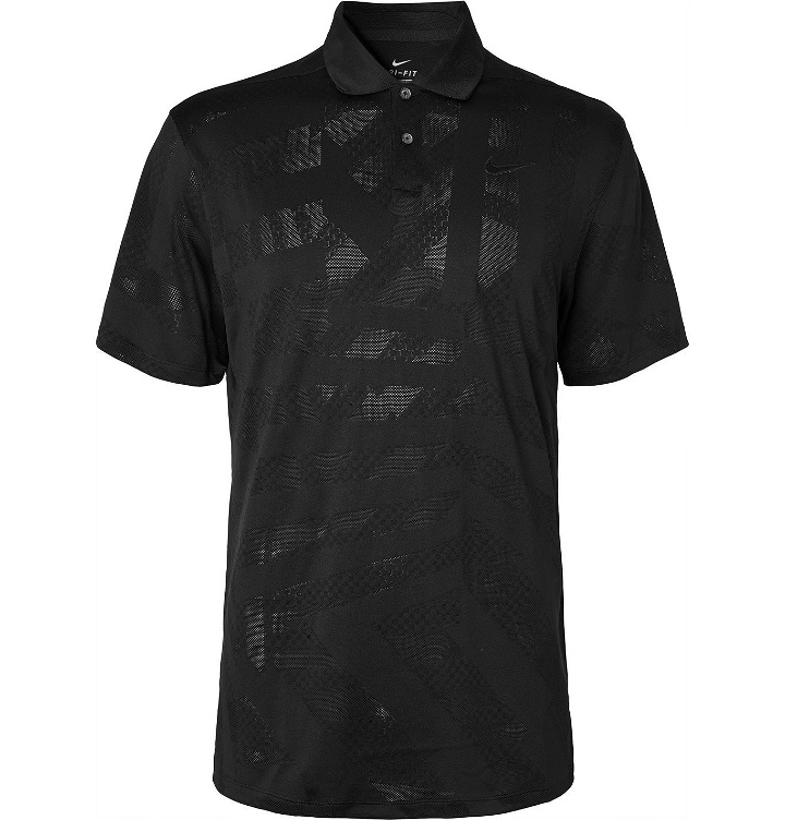 Photo: Nike Golf - Vapor Jacquard Dri-FIT Polo Shirt - Black