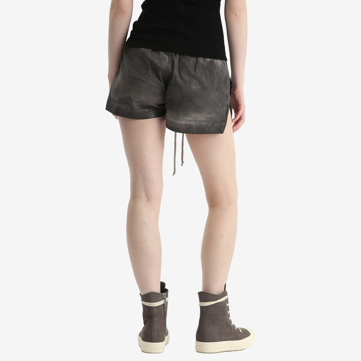 Rick Owens DRKSHDW Women's Fog Boxer Shorts in Darkdust