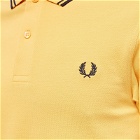 Fred Perry Men's Slim Fit Twin Tipped Polo Shirt in Golden Hour