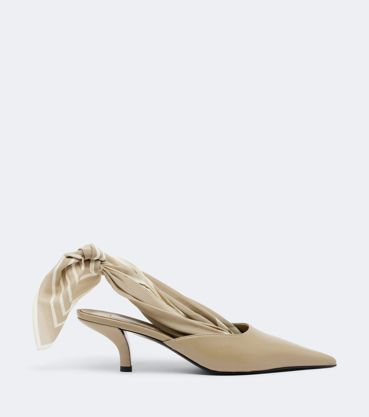 Toteme Scarf leather slingback pumps
