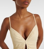 Johanna Ortiz Cutout gathered swimsuit