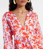 Heidi Klein Deia floral linen kaftan